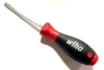 Wiha 5.5MM X 100MM Heavy Duty Slotted Screwdriver Softfinish 00733. Fixed Price $10.50.