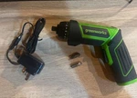 Greenworks 8V Screwdriver With 2 Bits. Fixed Price $19.24.