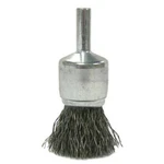 Weiler 10008 EBA-21, 3/4" Steel Crimped Wire End Brush 1/4" Shank .020" Usa. Fixed Price $9.25.