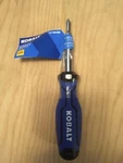 Kobalt In 1 Multi-bit Screwdriver Chrome Plated 67340 Blue Phillips And Flat. Fixed Price $15.99.