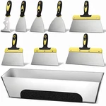 9 Piece Drywall Tools, Stainless Steel Knife Kit Includes Putty .... Fixed Price $46.01.