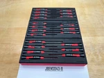 Snap-on Tools New 21PC Electronics Miniature Assorted Screwdriver Foam Sets. Fixed Price $499.95.