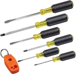 Klein Tools 85146 Screwdriver Set With Magnetizer / Black, Silver, Yellow. Fixed Price $85.15.