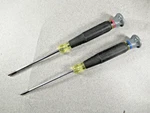 (2) Klein Tools, 614-3 1/16" Flat & 613-3 No. Phillips Screwdrivers.. Fixed Price $14.95.