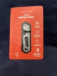 Tactica M.005 8-IN-1 Keychain Multi-tool Gray Black Tsa Compliant Lightweight. Fixed Price $34.95.