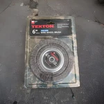 Michigan Industrial Tools Tekton 6 Wire Wheel Brush 4500 Rpm 1/2 Arbor. Fixed Price $23.49.