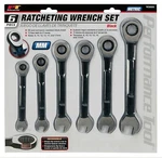 6 Piece Metric Ratchet Set Black Performance Tool W39005. Fixed Price $24.00.