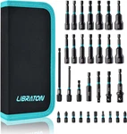 31PCS Magnetic Nut Driver Set, Impact Drill Bit 1/4", Metric And Sae. Fixed Price $45.71.
