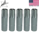 5X Torx Star Security 25MM 1/4" Hex Shank Screwdriver Bit Hardened 1". Fixed Price $11.52.