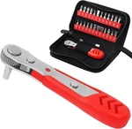 Strebito Right Angle Screwdriver Set, Low Profile 26 Piece Small Ratchet, Stubby. Fixed Price $30.23.