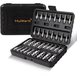 Mulwark 34 Piece 3/8, 1/4, 1/2 In. Impact Drive Hex Socket Allen Wrench Bit,. Fixed Price $49.99.