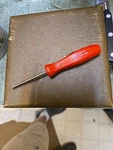 Snap-on Tools Usa New Red Hard Grip Phillips Head Screw Driver. Fixed Price $23.99.