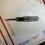 Husky 628-375 New 6-IN-1 Screwdriver Reversible Clear Handle Phillips,slotted. Fixed Price $9.50.