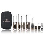 Spec Ops Tools 12-PIECE Screwdriver Set, 5 Phillips, Slotted, Torx, Tan. Fixed Price $55.99.