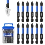 Workpro 12PCS PH2 Impact Phillips Screwdriver Bit Set, Cnc Machined S2 Steel Tip. Fixed Price $17.91.