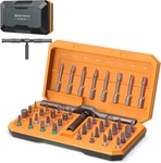 Upgraded 42 In 1 Magnetic Screwdriver Set, Ankilo Diy Ratchet Orange. Fixed Price $40.99.