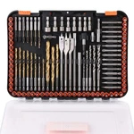 Horusdy Impact Drill Set, 112-PIECES 1/4 Hex Shank Driver And.... Fixed Price $54.25.