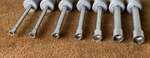 Craftsman Usa 7-PIECE Metric Nut Driver Set W/ Pouch 4197 5MM-11MM Clear Handle. Fixed Price $34.95.