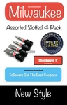 Pack Assortment Slotted Milwaukee Shockwave Impact 1" Bit SL#4 SL#6 SL#8 SL#10. Fixed Price $8.49.