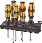 Wera 932/6 Kraftform Chiseldriver Screwdriver Set With Rack 05018282001. Fixed Price $54.99.