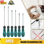 4 Pcs Magnetic Screwdriver Set Cross & Flat Head Insulated Repair Hand Tools. Fixed Price $13.99.