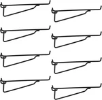Pegboard Shelf Hooks 8PACK 8"BLACK Metal Utility Set 1/4 Inch Organizer. Fixed Price $28.19.