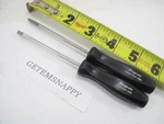 Snap On NO0 & Slotted Mini Black Handle Screwdriver Set SDD304 SDDP300 New Nos. Fixed Price $59.99.
