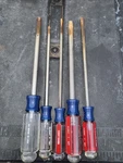 5PC Sears Craftsman Usa Ugly Nos Large Screwdriver Set 41587 41296 41582. Fixed Price $34.92.