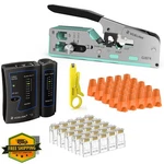 Vcelink RJ45 Crimp Tool Kit For CAT7/6A/6/5E/5, Upgraded Network Set Wit.... Fixed Price $55.99.