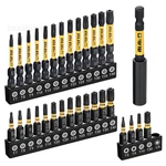 Impact Torx Bit Set 31PCS (T5 T6, TT7-TT40), 30+1PCS, Yellow/black. Fixed Price $23.06.