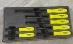 New Snap-on Piece Hi-viz Yellow Hard Handle Screwdriver Set SDDX70AHV. Fixed Price $229.99.