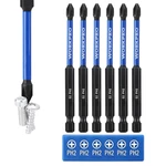 6PCS PH2 Impact Phillips Screwdriver Bit Set, S2 Professional Cnc Anti-slip Magn. Fixed Price $19.99.