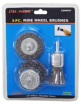 Cal-hawk 3PC Wire Wheel Brushes. Fixed Price $15.99.