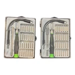 Lot Of 2- Pittsburg Pro Precision 34 Piece Flexible Screwdriver Tools With Case. Fixed Price $14.95.