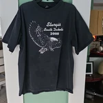 Vntg Kangol Black Motorcycle Graphic Sturgis Sd 2000 Double-sided Crew T-shirt. Fixed Price $15.00.