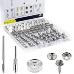 Premium 50 SETS(200PCS) Snap Button Kit, 15MM Marine Grade Stainless Nickel. Fixed Price $29.72.