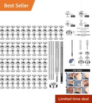 Deluxe 50-PIECE Leather Snap Fasteners Kit With Installation Tools Diy Ready. Fixed Price $12.34.