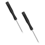 Focmkeas 2PCS Mini Slotted Screwdriver, 2MM Flat Head L83MM Black,. Fixed Price $5.86.