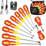 Magnetic Screwdriver Sets Pcs,craftsman With 10PC-RED. Fixed Price $23.08.