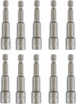 10-PIECE Ultra Magnetic 5/16 Nut Driver Set For Impact Drills, 2.5" Shank. Fixed Price $11.01.