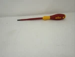 Wiha 320N Slotted Screwdriver, 1.0X4.5X125 Insulated Vde, Germany, Red Yellow. Fixed Price $19.99.