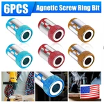 6 X Screwdriver Head Magnetic Ring Pivoting Bit Tip Holder Magnetizer*. Fixed Price $5.25.