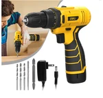 Deli 12V Max Lithium-ion Cordless Impact Drill Set, Electric Screwdriver. Fixed Price $35.00.