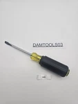 Klein Tools 605-4 1/4" Cabinet Tip Screwdriver Shank Usa. Fixed Price $12.98.