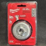 Milwaukee 48-52-5040 3" Knot Wire Cup Brush Carbon Steel. Fixed Price $18.04.