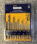 Irwin Tools Hanson 80187 All-purpose Tap & Drill 13 Piece. Fixed Price $32.00.