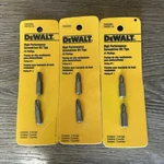 Dewalt DW2001 DW2002 DW2003 Screwdriver Bit Tips Set, Steel, Fits Drill, Gray. Fixed Price $7.99.