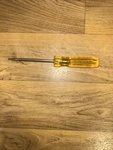 Vintage Stanley Yellow Screwdriver Slotted, Made Usa Nice! 62-419. Fixed Price $10.00.