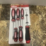 Hyper Tough 6-PIECE Magnetic Screwdriver Set Slotted & Phillips New. Fixed Price $8.00.