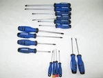 Kobalt 16-PIECE Plastic Blue Handle Variety Pack Screwdriver Set List In Desc.. Fixed Price $19.60.